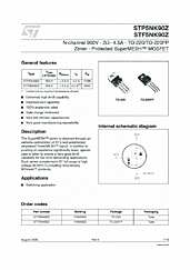 DataSheet STP5NK90Z pdf